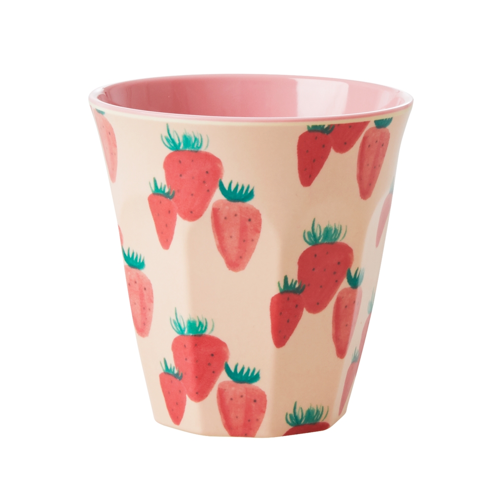 Becher Rice Erdbeeren