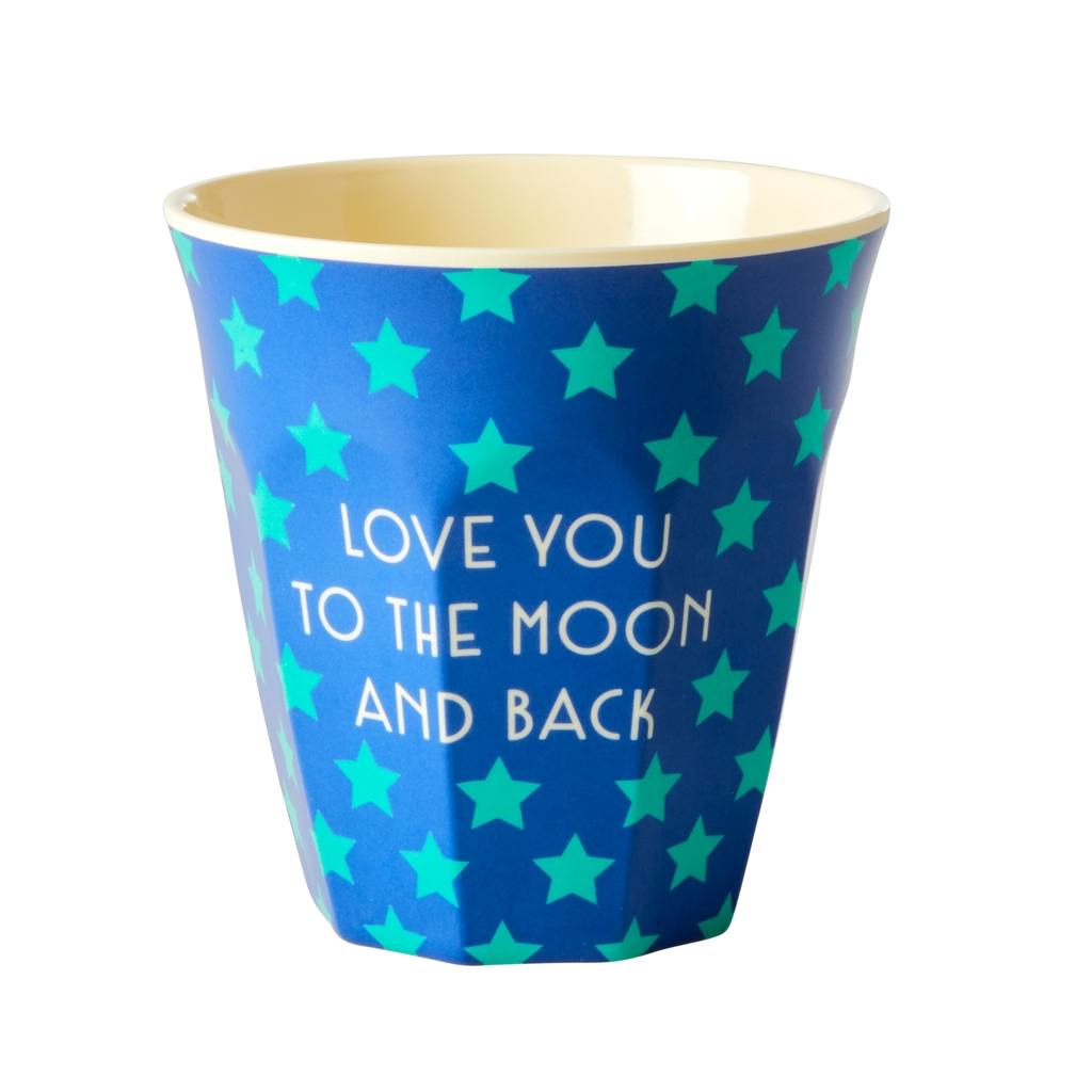 Becher Rice Love you to the Moon and Back blau