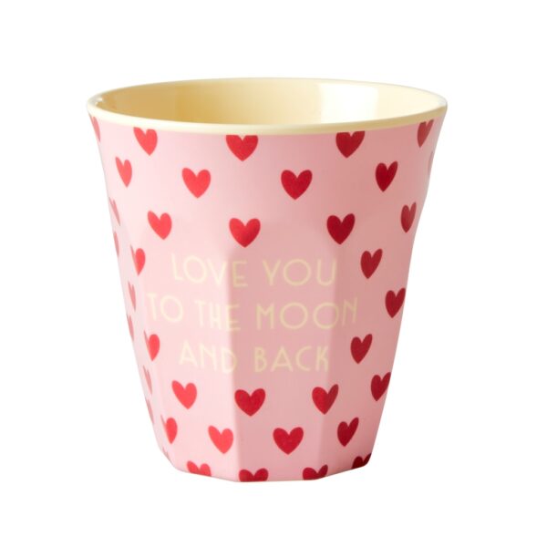Becher Rice Love you to the Moon and Back pink