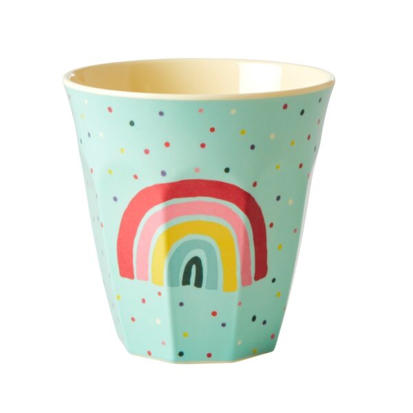 Becher Rice Regenbogen türkis/pink