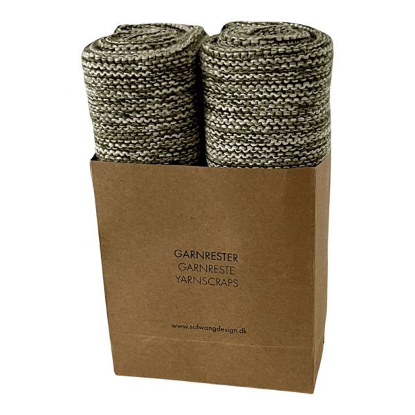 Wischlappen aus Restgarn olivmix