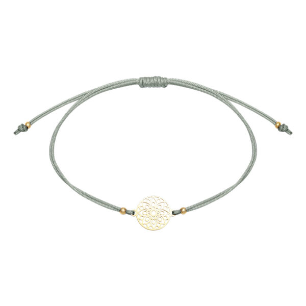 Armband - "Be Happy" - vergoldet - Mandala des Glücks – Bild 2