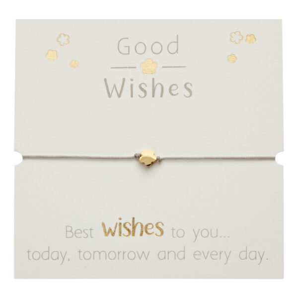 Armband - "Good Wishes" - vergoldet - Blüte