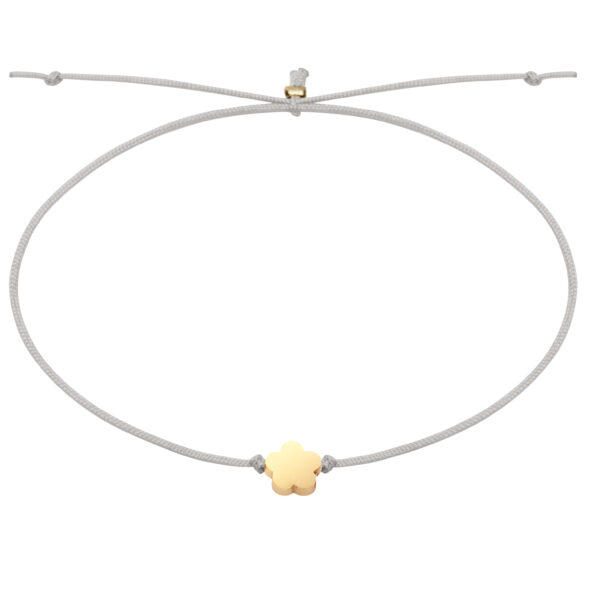 Armband - "Good Wishes" - vergoldet - Blüte – Bild 2