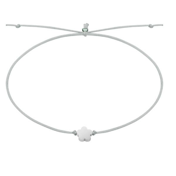 Armband - "Good Wishes" - Edelstahl - Blüte – Bild 2