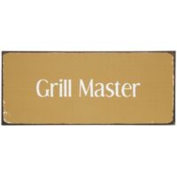 Metallschild Grillmaster