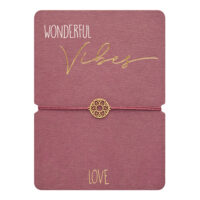Armband - "Wonderful Vibes" - Love vergoldet