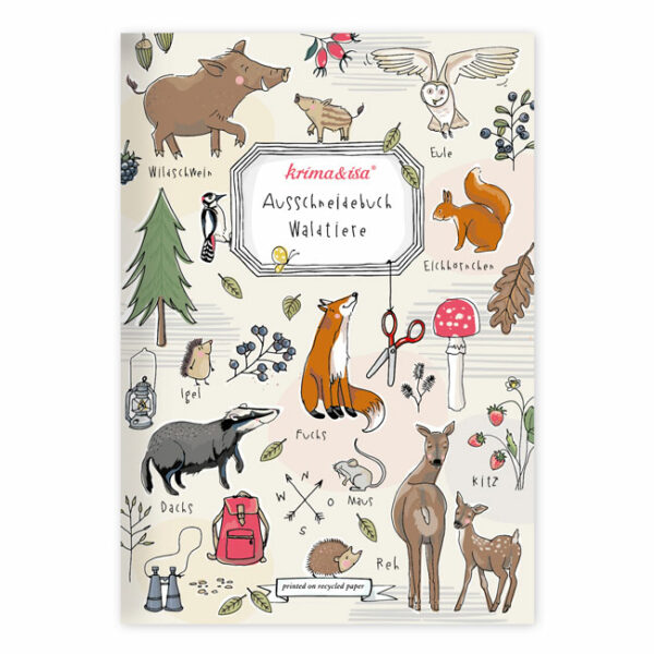 Ausschneidebuch Waldtiere