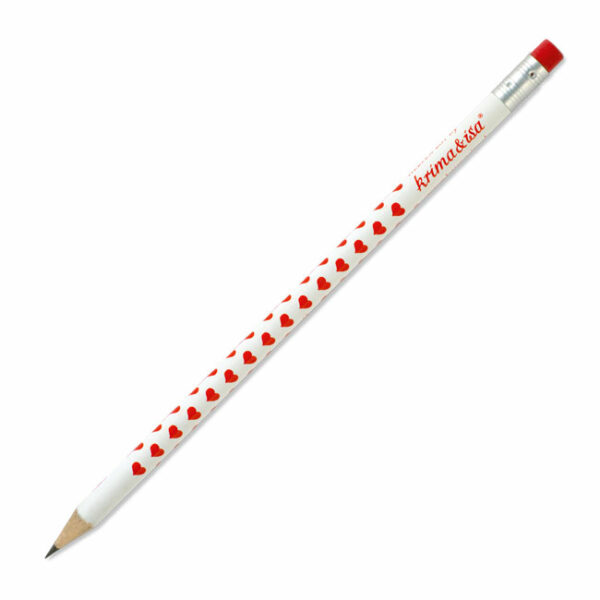 Bleistift Herzen rot – Bild 2