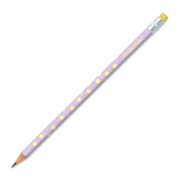 Bleistift Punkte flieder-gelb – Bild 2