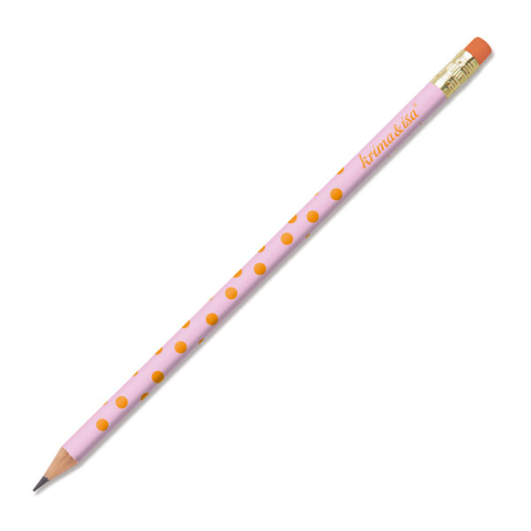 Bleistift Punkte pink-orange – Bild 2