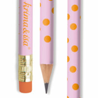 Bleistift Punkte pink-orange