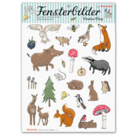 Fensterbilder Waldtiere