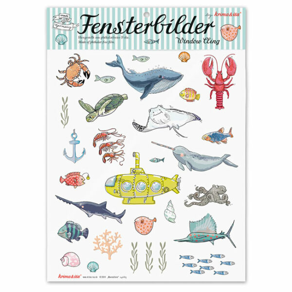 Fensterbilder Meerestiere