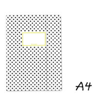 Sammelmappe A4 Punkte Tupfen schwarz