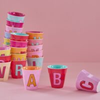 Becher Rice ABC rosa