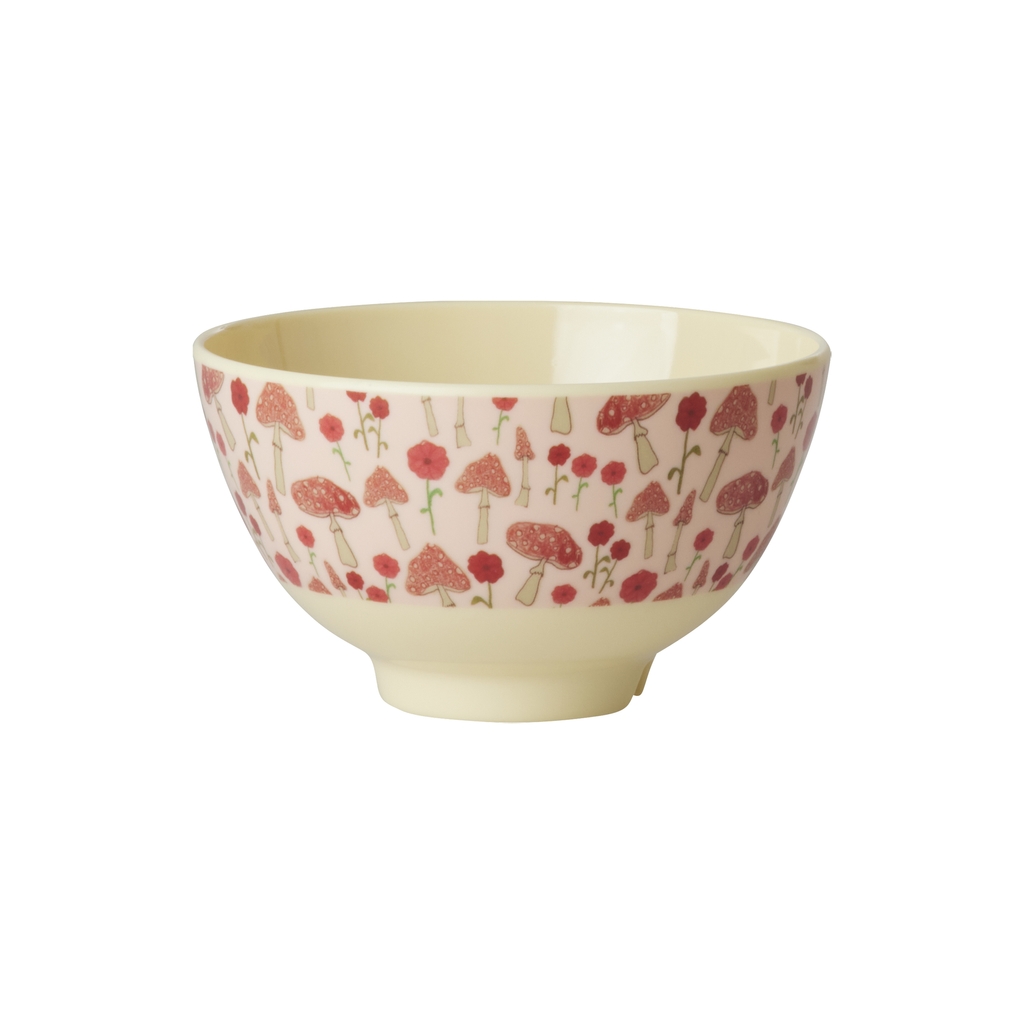 Schale Rice klein rosa Pilze und Blumen Happy Forest rosa
