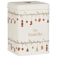 Gebäckdose“ My Favourite“ mit Girlande My Nostalgic Christmas viereckig