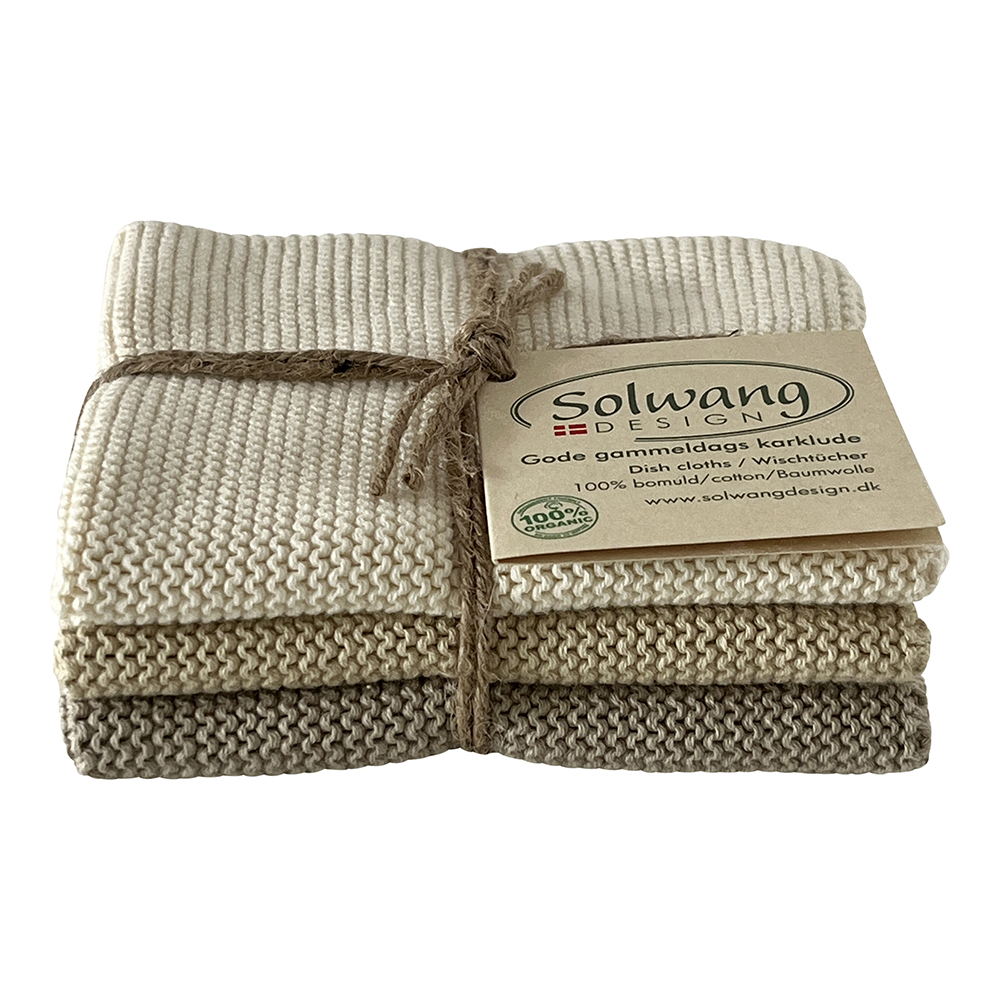 Wischlappen helle Khaki Kombi