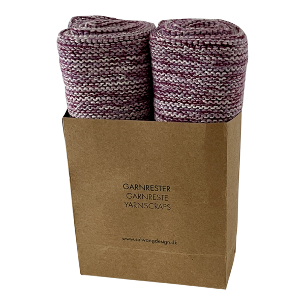 Wischlappen aus Restgarn Lila/Rosa/Sand