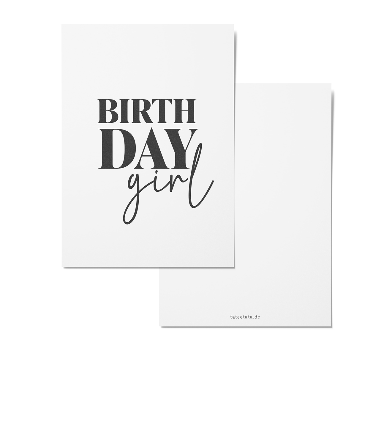 Postkarte Birthday Girl