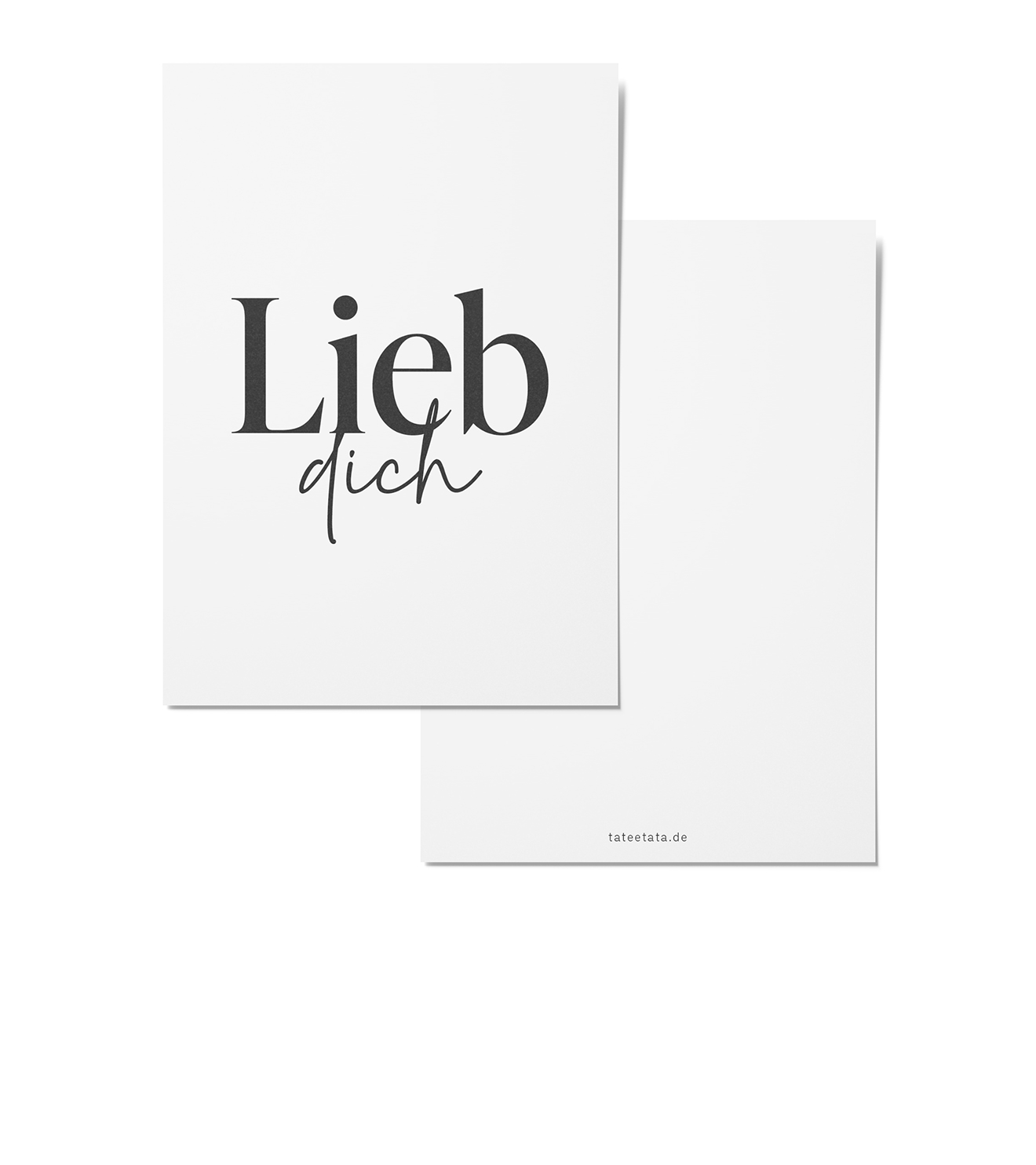 Postkarte Lieb dich