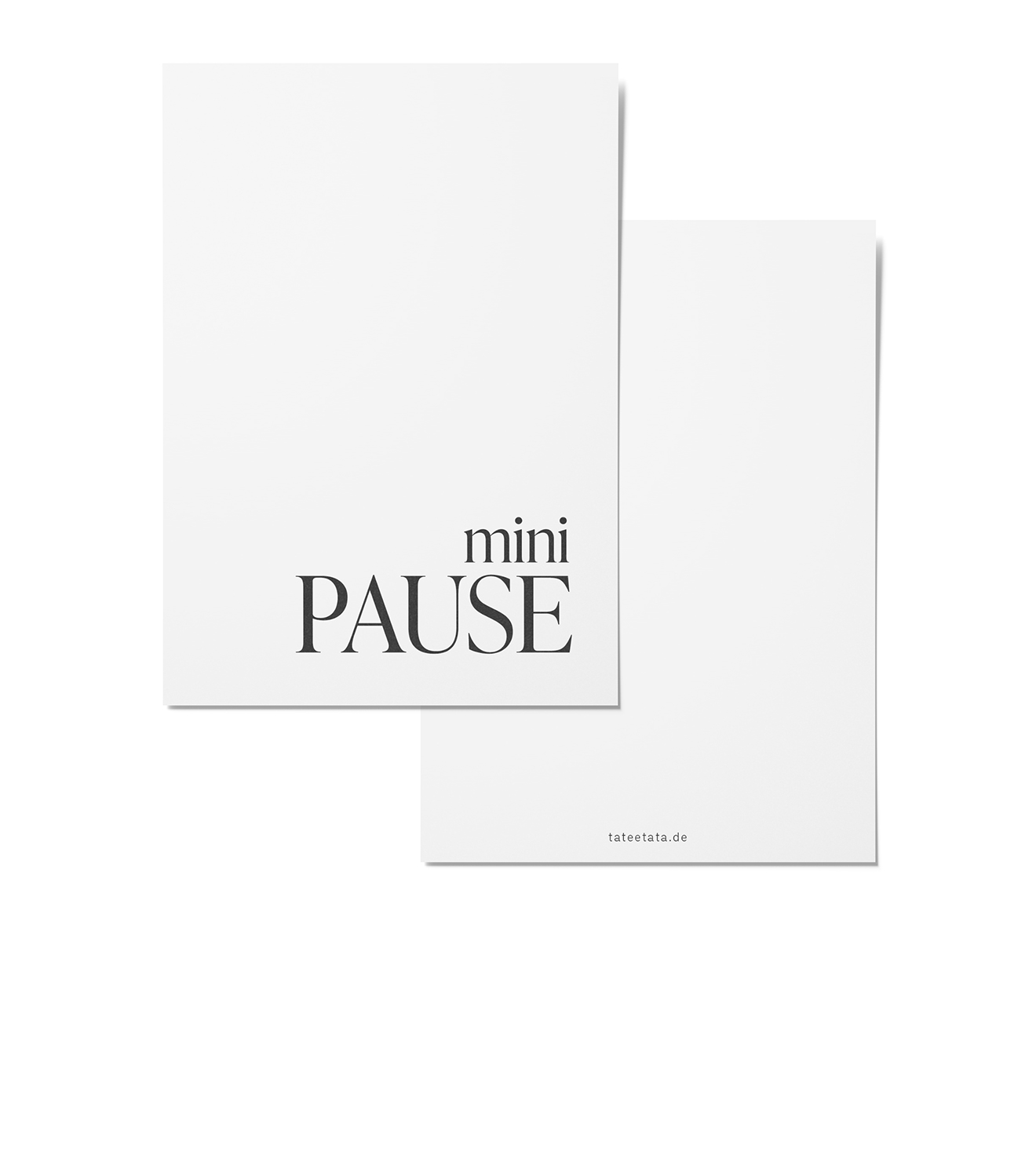 Postkarte mini Pause