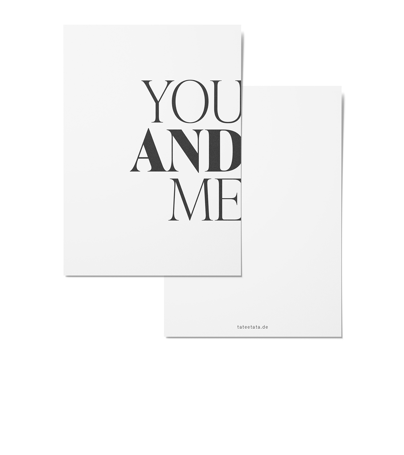 Postkarte You and Me