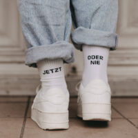 Socken weiss Jetzt oder nie