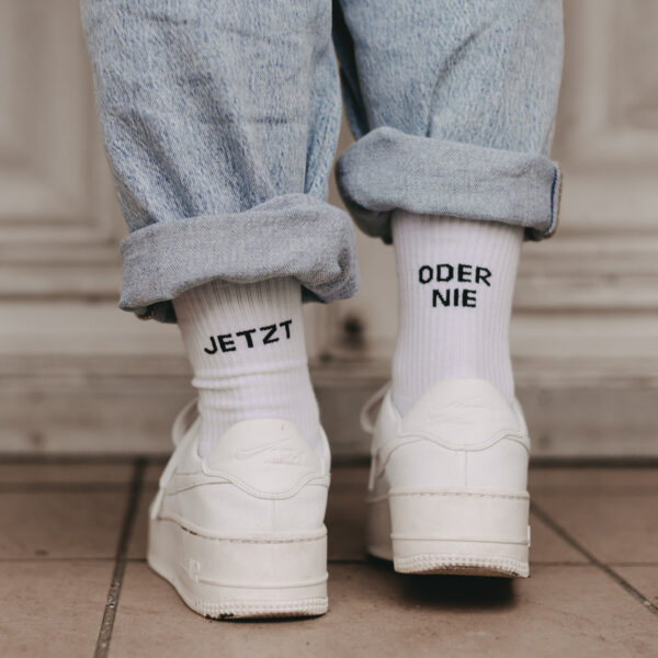Socken weiss Jetzt oder nie