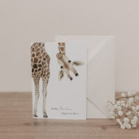 Klappkarte Giraffe