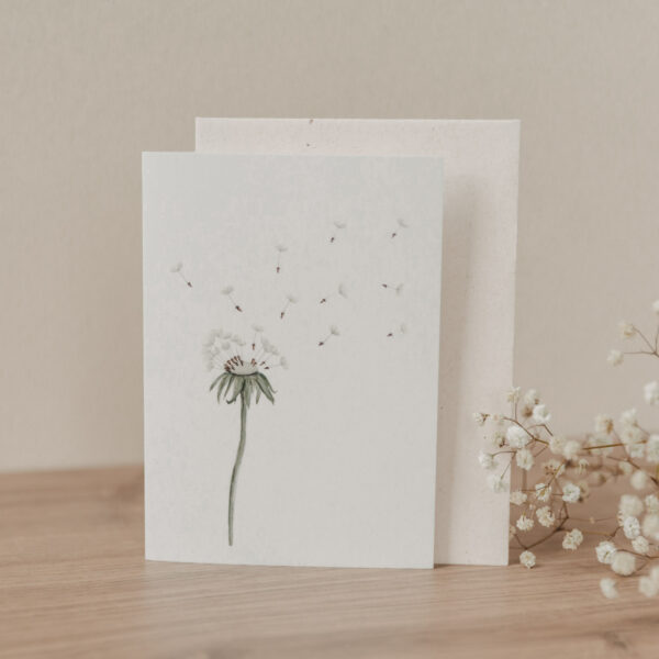 Klappkarte Pusteblume