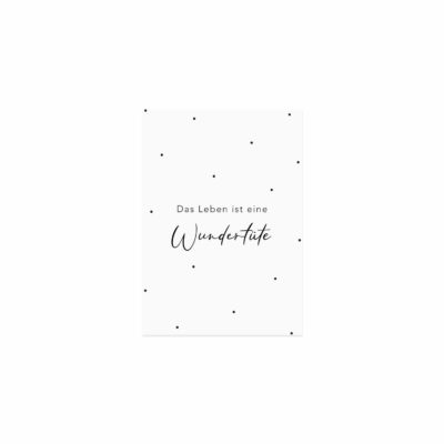 Postkarte Das Leben ist eine Wundert?te