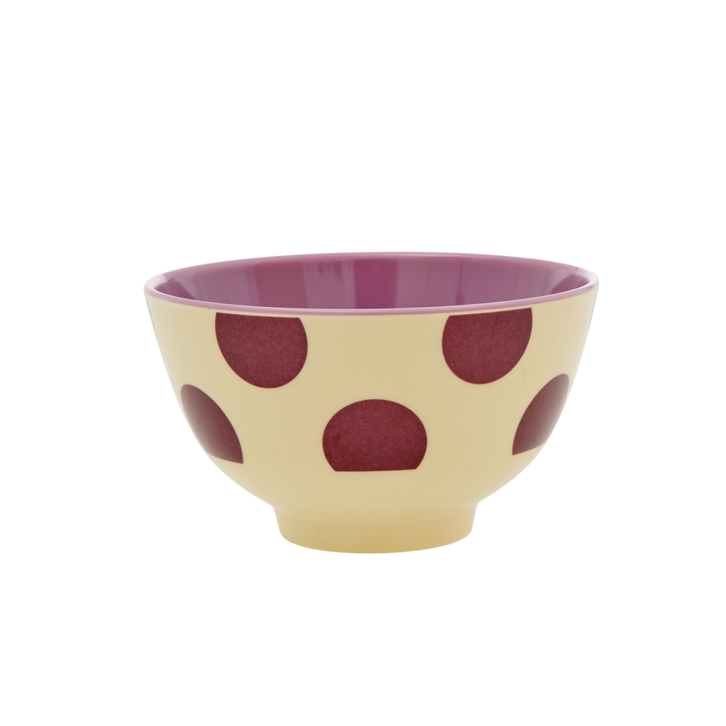 Schale Rice klein Purple Dots