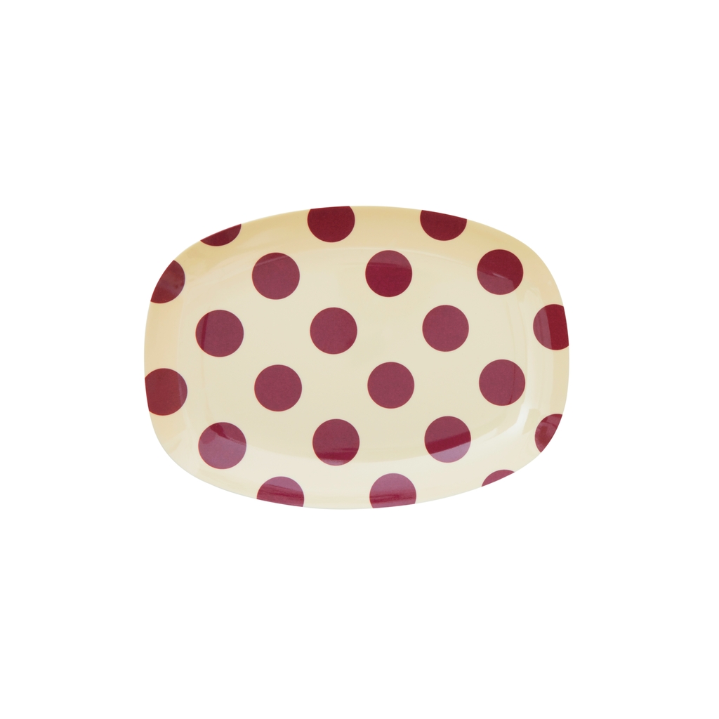 Tablett Rice klein Purple Dots