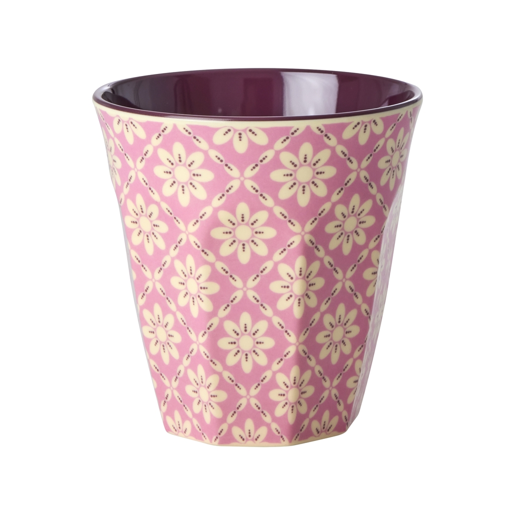 Becher Rice Pink Flower print